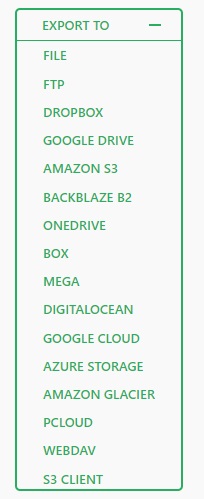 merge wp export store options