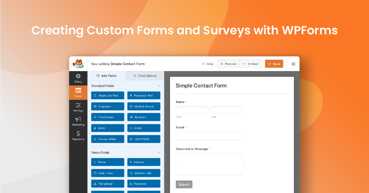 Creating Custom Forms and Surveys with WPForms