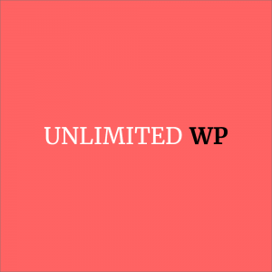 UnlimitedWP White and Black Logo