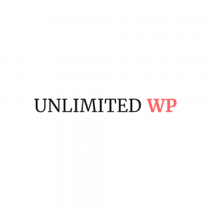 UnlimitedWP Black and Red Logo