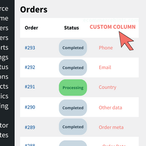 woocommerce add custom column to orders table