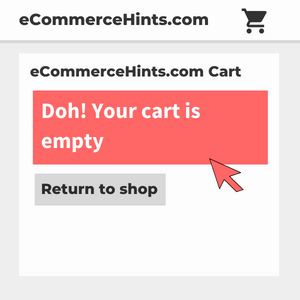 woocommerce change your cart is currently empty