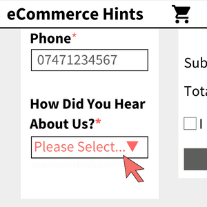 woocommerce checkout how did you hear about us