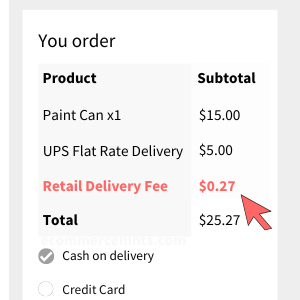 woocommerce colorado retail delivery fees
