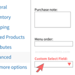 WooCommerce custom select field for products when editing