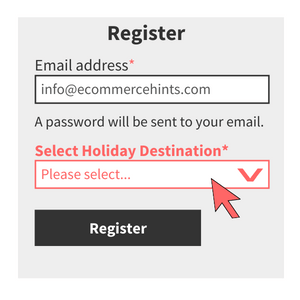 woocommerce custom select field on registration form