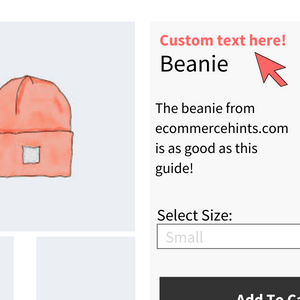woocommerce custom text above product name