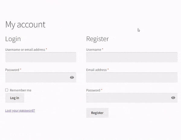 WooCommerce registration form showing an error is the username does not contain numbers only