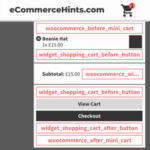 WooCommerce Mini Cart Hooks Visual Guide