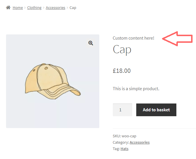 WooCommerce Show Custom Content Above Product Name