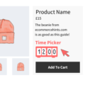 WooCommerce product time picker
