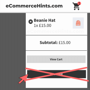 woocommerce remove checkout button from mini cart