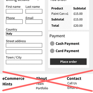 woocommerce remove footer from checkout
