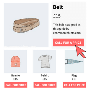 woocommerce replace add to cart with call for a price