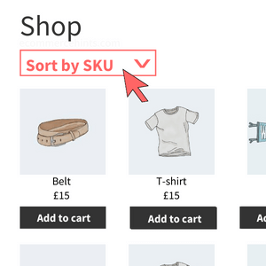 woocommerce sort products by sku