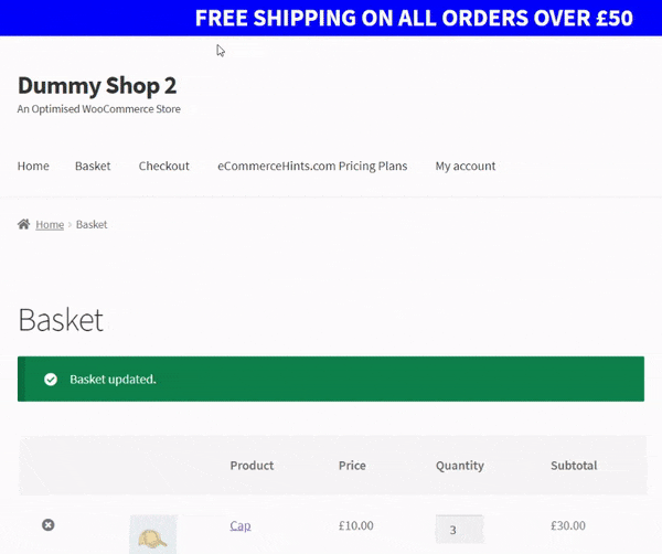 WooCommerce Spend X Get Free Shipping