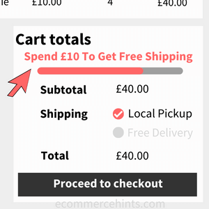 woocommerce spend x get free shipping