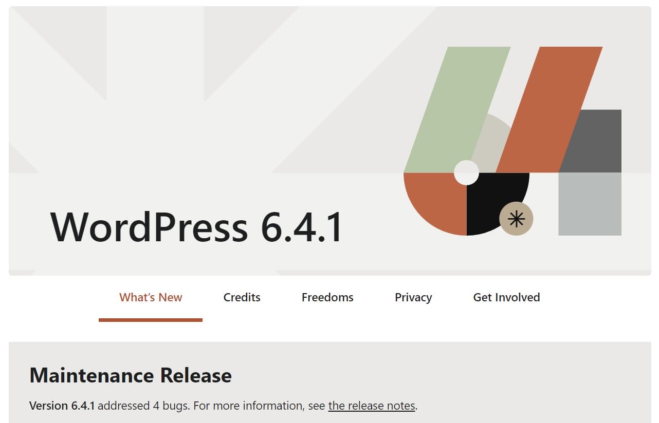 WordPress 6.4.1